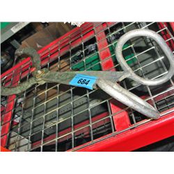 Pair of aluminum hay/ ice block pickers