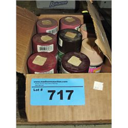 8 cans of assorted spray paint