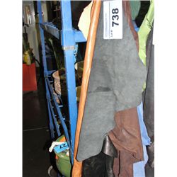 Lot of assorted leather