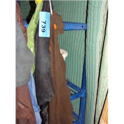 Lot of assorted leather