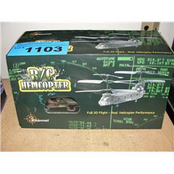3channel military radio controlled helicopter
