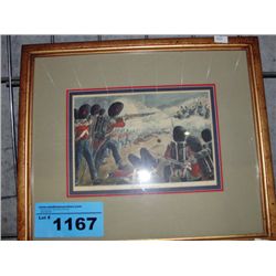 The guards at inkerman framed print