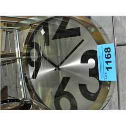 Large numbered wall clock