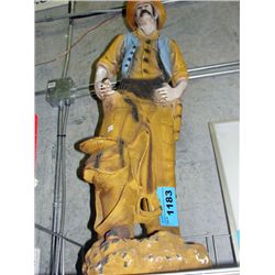 Ceramic cowboy figure