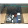 Image 1 : Box of assorted vintage cameras, lenses and