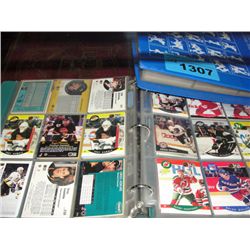 3 sports collectors albums filled with assorted