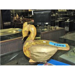 Decorative wooden bird ornament