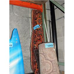 Multi colored red area rug