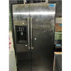 GE stainless steel side by side fridge