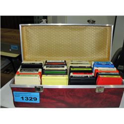 Box of vintage 8 track tapes