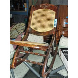 Folding rocking chair
