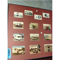 Display of old fashioned ice cream truck photos