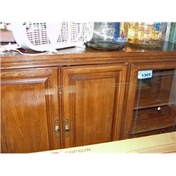 Oak entertainment cabinet