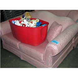 Dusty rose love seat