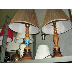4 table lamps