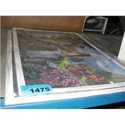2 middle eastern motiff prints