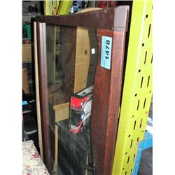 Wood framed mirror
