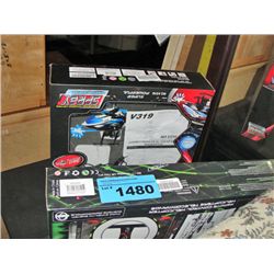 2 radio controlled helicopters