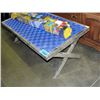 Image 1 : Metal and fabric coffee table