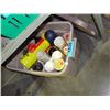 Image 1 : Rubbermaid container of gardeners pesticides