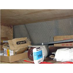 Shelf lot of assorted hardware