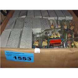 One box of decorative ships in a bottle