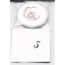 Colorized .999 Silver Year of the Dragon Coin