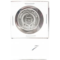 Solid Silver Sitting Bull Coin