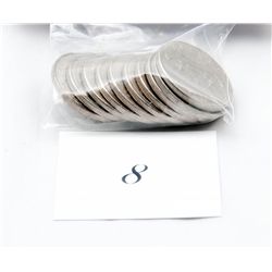 Bag of Old Canadian One Dollar Coins