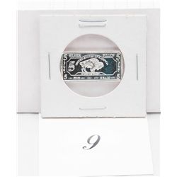 Solid Silver American Mint Buffalo Bar