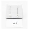 Image 1 : Sterling Silver French Hook Pearl Earrings