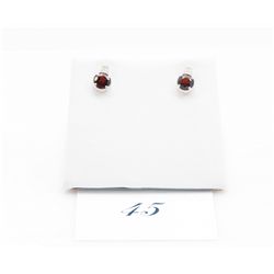 Brand New Garnet & Diamond Earrings