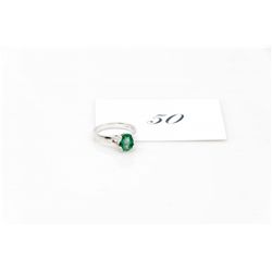 Certified Brazilian 1.14 Carat Emerald Solitaire R