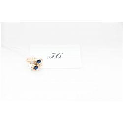 18k gold 1.46carat custom made sapphire and