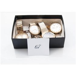 Box of assorted vintage wrist watches