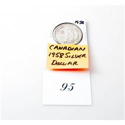 1958 canadian silver dollar