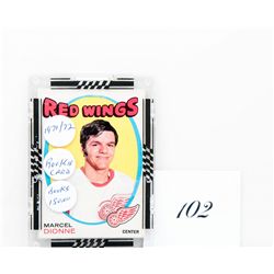 1971-72 marcel dionne red wings NHL collectors