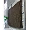 Image 1 : Approx 11F by 11F woven brown leather area rug