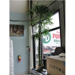 Approx 6F tall artificial bamboo palm tree