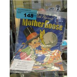 Rare vintage 1934 fabric book mother goose by