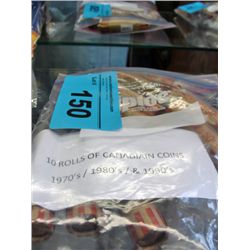 10 rolls of 1cent coins; 1970s 80s and 90s