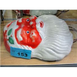 Vintage 1950-60s lighted santa claus display head