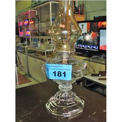 Vintage canadiana cole oil lamp