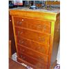 Image 1 : 5 drawer high boy chest with 7th hidden drawer