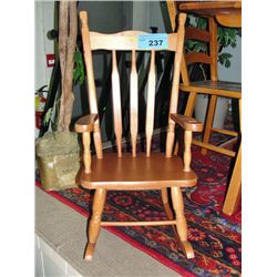 Childs maple rocking chair