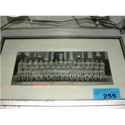 Framed military photo platoon #9 B company 1944