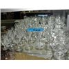 Image 1 : 24pcs of pinwheel crystal stemware