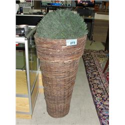 Artificial entrance way bush in stick planter