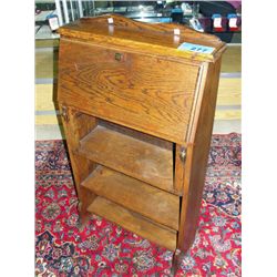 Vintage oak drop front desk circa 1900