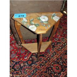 Hand painted wooden hall table